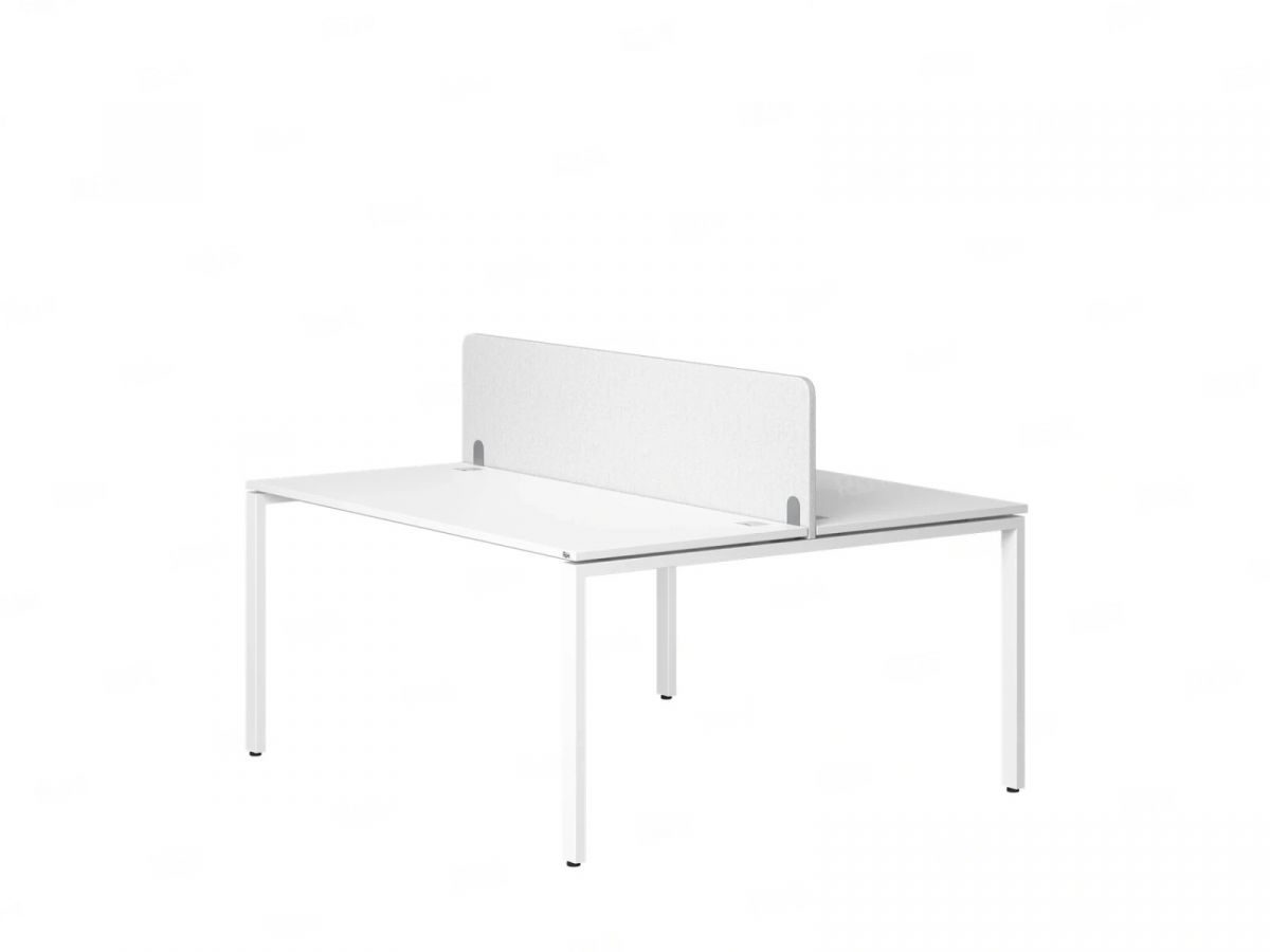 Бенч-система, 2 рабочих места, с одним тканевым экраном RM165-1-12