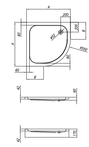 Душевой поддон Kolpa-San ONTEX из акрила ФОТО
