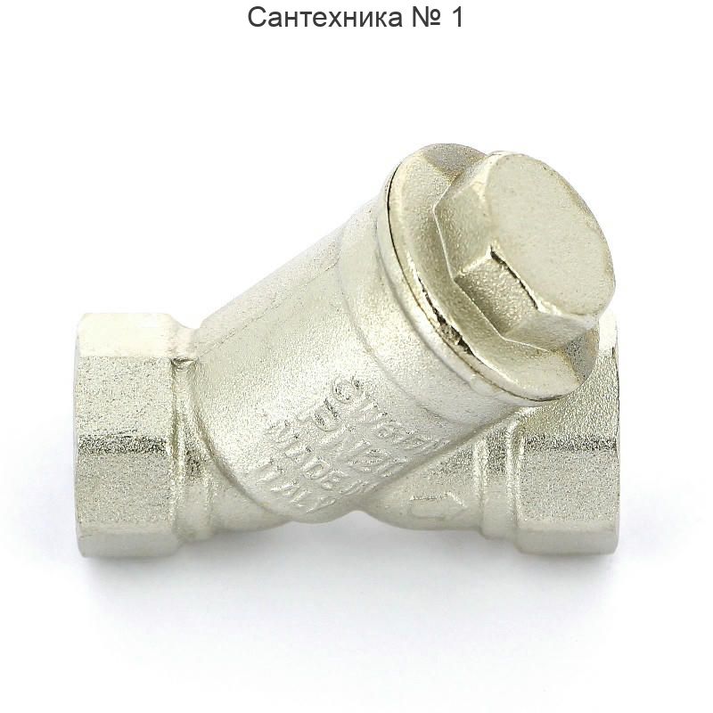 Фильтр косой ВВ 1/2" 300 мкм, никелированный Itap