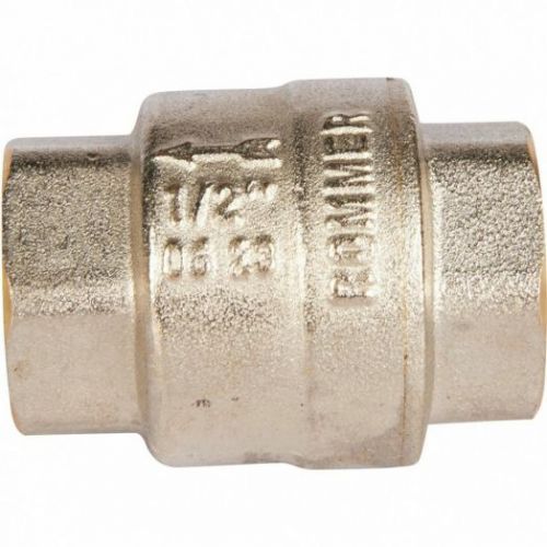 Клапан обратный пружинный муфтовый 1/2" с металлическим седлом ROMMER