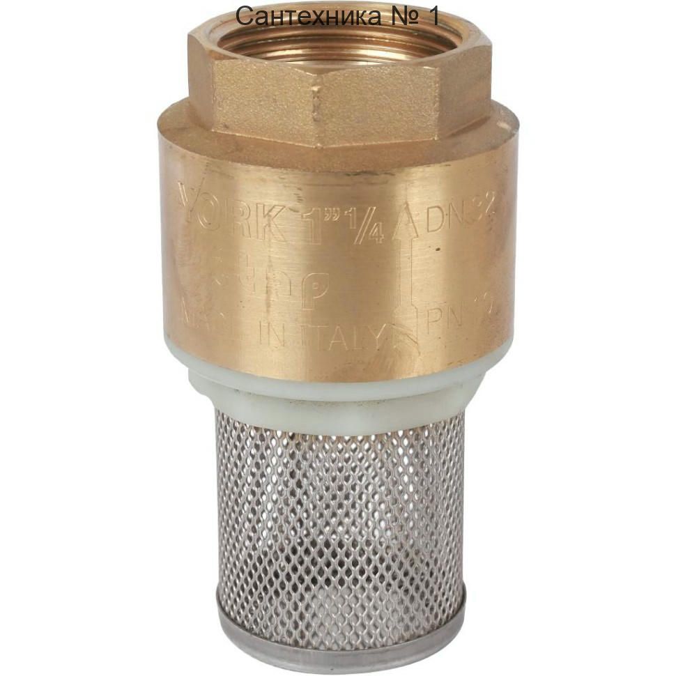 Клапан погружной 1 1/4", диск нейлон YORK Itap