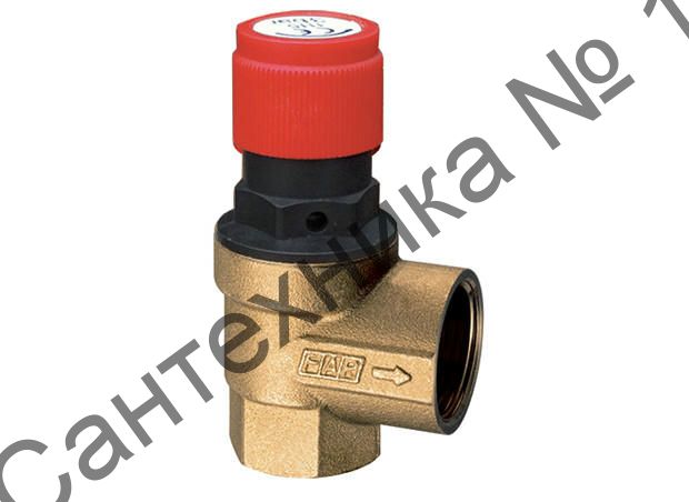 Клапан предохранительный 6 бар, 1/2 ВР х 3/4 ВР FAR