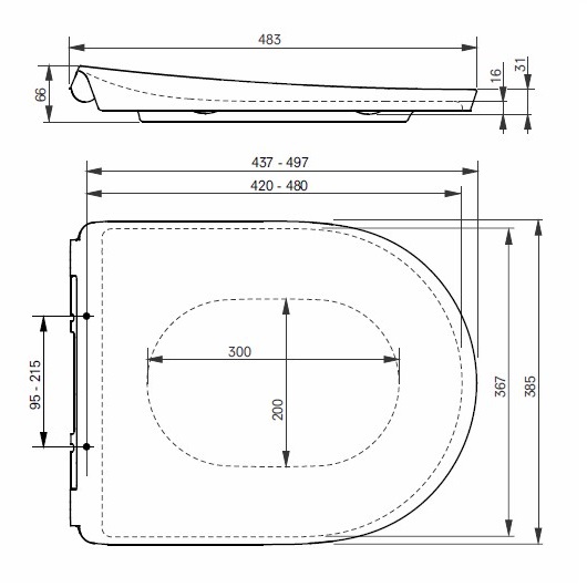 Крышка-сиденье Toto GP TC524EU С микролифтом ФОТО