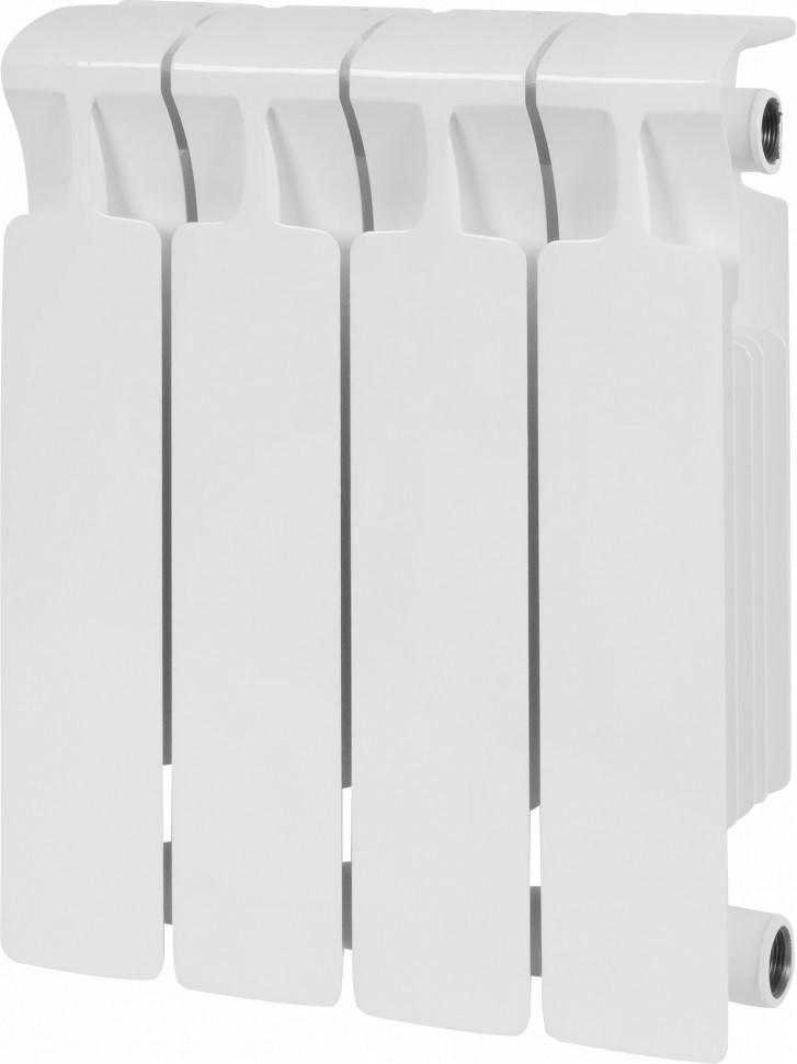 Радиатор биметаллический RIFAR MONOLIT 350 4 секции, боковое подключение (белый RAL 9016)