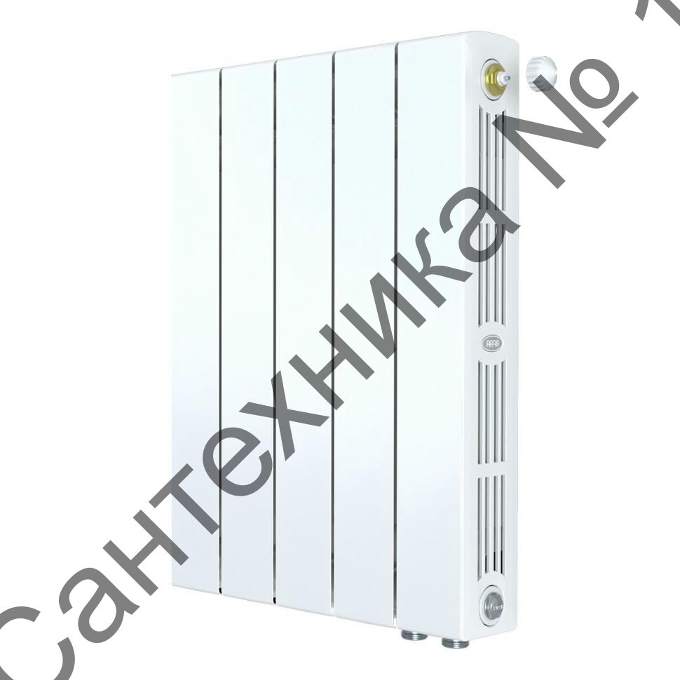 Радиатор биметаллический RIFAR SUPReMO VENTIL 500 5 секций, нижнее правое подключение (белый RAL 9016)