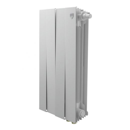 Радиатор биметаллический Royal Thermo PianoForte 500 Bianco Traffico 4 секции, нижнее подключение VDR80