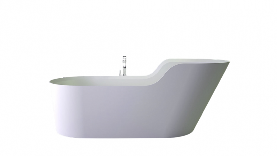 Изображение Ванна из искусственного камня Knief Glow 0600-062-01 bi matt 182х84х70/50 симметричная