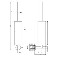 Настенный ёршик Gessi 63619 схема 4