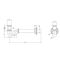 Сифон для раковины Gessi 01018 схема 1