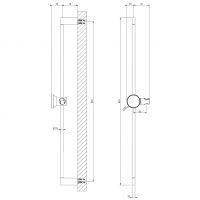 Душевая штанга Gessi Origini 66144 схема 2 Душевая штанга Gessi Origini 66144 схема 2