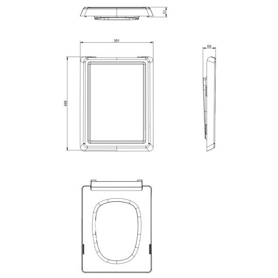 Сиденье для унитаза Gessi Venti20 Total Look 46757 схема 2 Сиденье для унитаза Gessi Venti20 Total Look 46757 схема 2