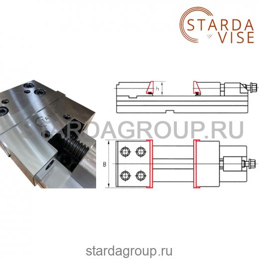 Губки гладкие для тисков GT175 STARDA VISE