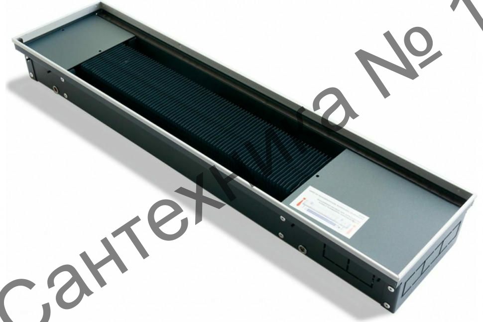 Конвектор внутрипольный водяной KVZV 350-105-1200 с принудительной конвекцией Technowarm