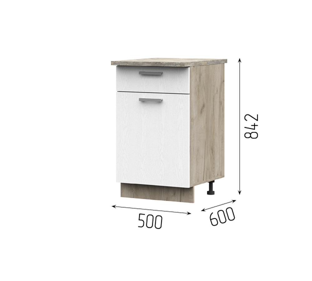 Кухня Рица 1,6 столешница в комплекте