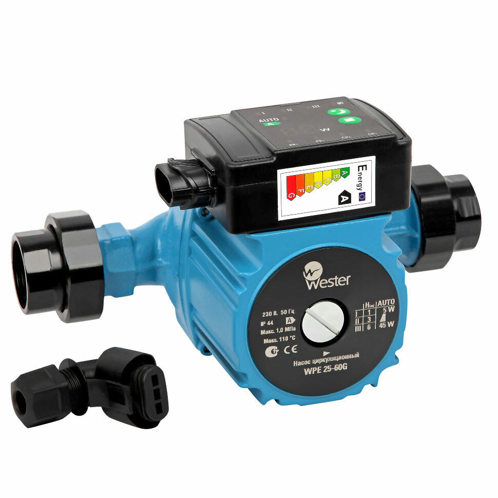 Насос циркуляционный WPE 25-40G с гайками Wester
