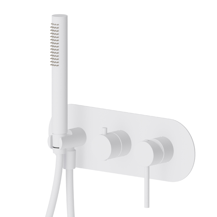 Смеситель встраиваемый для душа Newform XT 4269E с ручной лейкой 2 потока внешняя часть