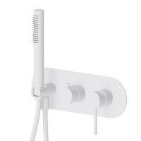 Смеситель встраиваемый для душа Newform XT 4269E с ручной лейкой 2 потока внешняя часть схема 1