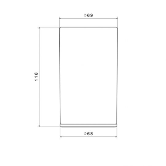 Стакан Newform Accessori tondi 67256.00.000 черная керамика схема 2