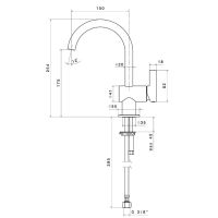 Смеситель для раковины Newform Blink Chic 71012.21.018 1 отверстие хром схема 2 Смеситель для раковины Newform Blink Chic 71012.21.018 1 отверстие хром схема 2