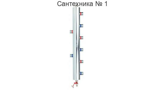 Коллектор короткозамкнутый BLH для 3-х групп BPS 6 выходов, 1" НР Afriso