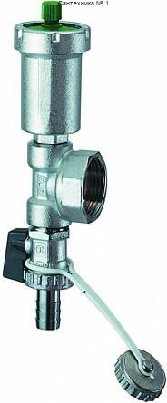 Узел с выпускником воздуха и сливным краном 1 1/4" FAR