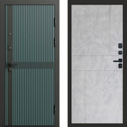 Входная дверь Termo-door Граунд velutto verde - Горизонт Бетон светлый