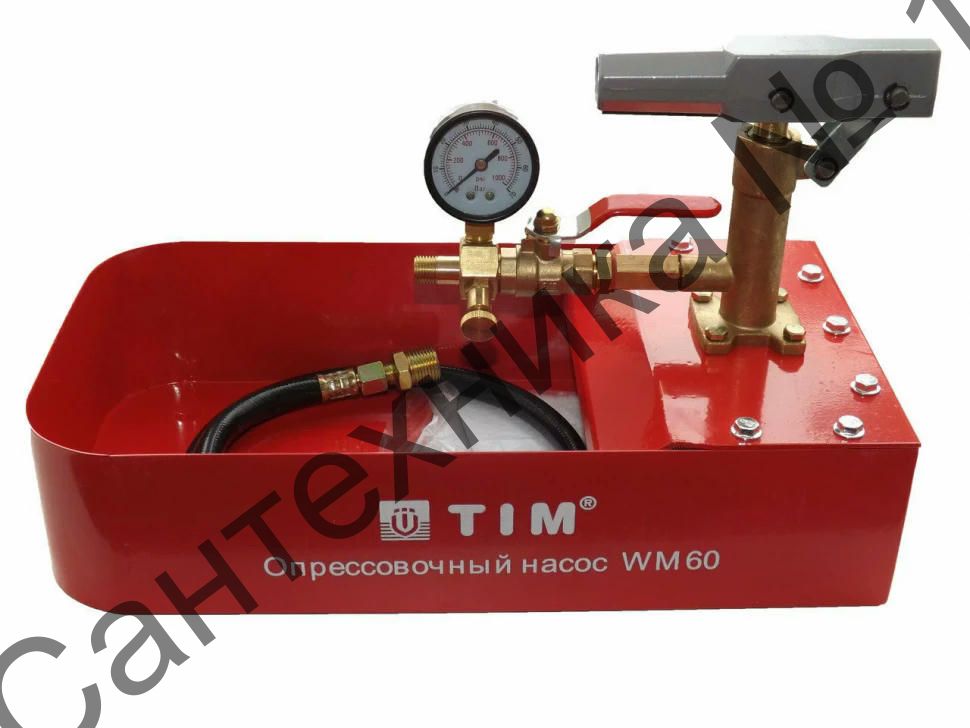 Насос для опрессовки систем отопления 60 бар, 7 л TIM