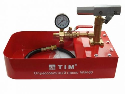 Насос для опрессовки систем отопления 60 бар, 7 л TIM