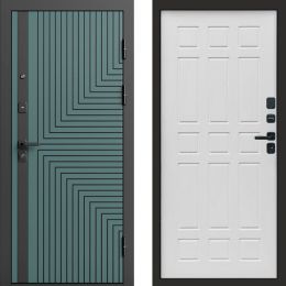 Входная дверь Termo-door Квантум velutto verde - Спарта Белое дерево