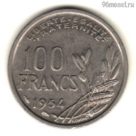 Франция 100 франков 1954