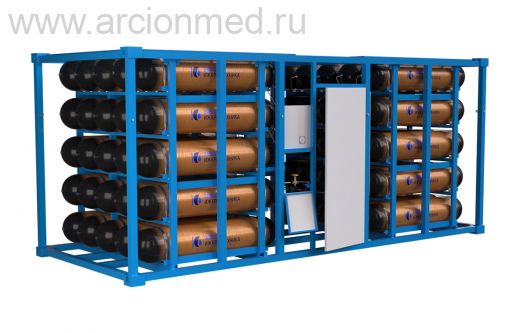 Система хранения сжатых газов на 50/100 баллонов