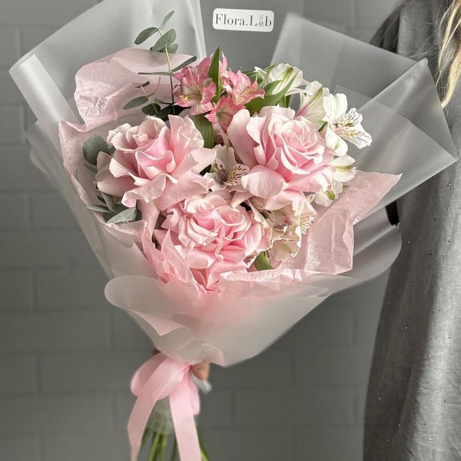 Нежный букет для учительницы