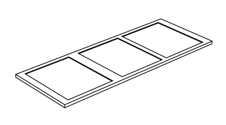 Изображение Полка Nic Design Velo 007 806 под консоль 021 805