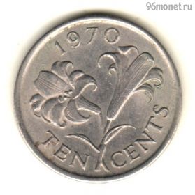 Бермудские острова 10 центов 1970