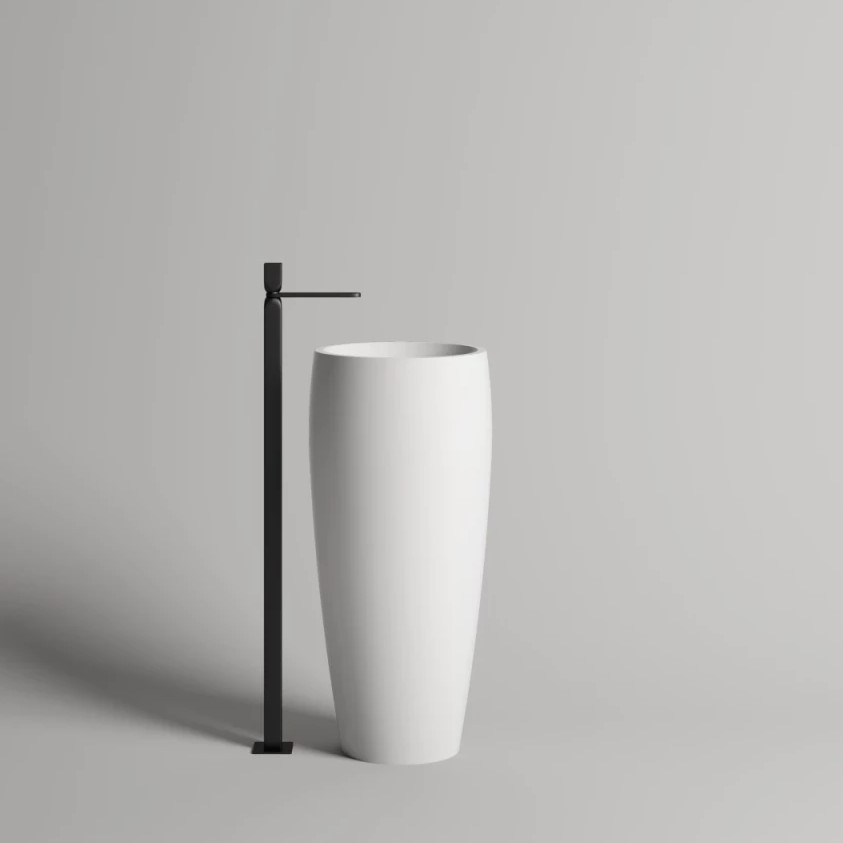 Белая напольная раковина Salini Armonia 203 47х47