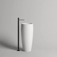 Белая напольная раковина Salini Armonia 203 47х47 схема 1