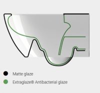 Унитаз подвесной GSI PURA 881617 Swirlflush, для крепежа FISR2, Cenere Matte схема 5