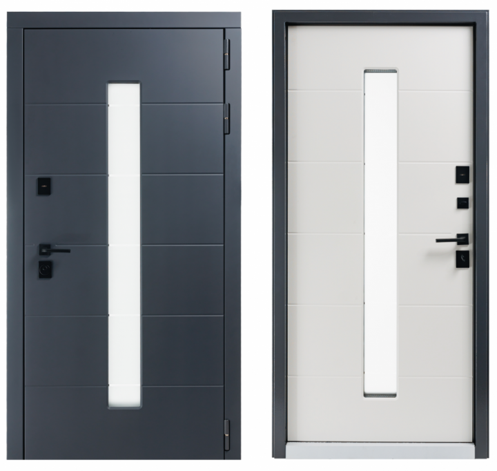 Входная дверь с терморазрывом Заводские Термо ПП Барнхаус - Белый ясень