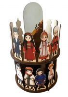 Демонстрационно-игровой набор НАРОДЫ РОССИИ + ПОДСТАВКА для демонстрации