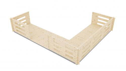 Терраса угловая 1,5 м Терраса угловая 1,5 м