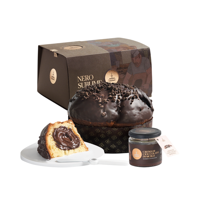 Панеттоне Шоколадное великолепие 1000 г, Panettone Nero sublime Fiasconaro 1000 g
