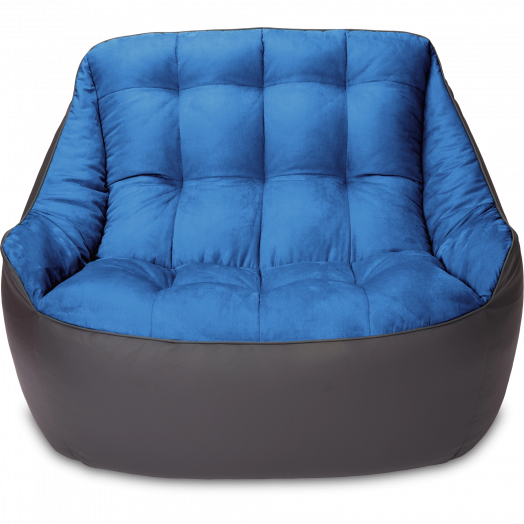 Диван Босс  Графит и голубой