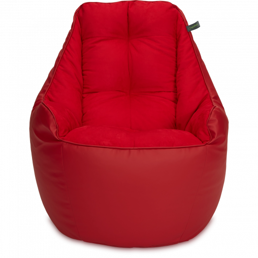 Кресло мешок Босс  Кожа Красный