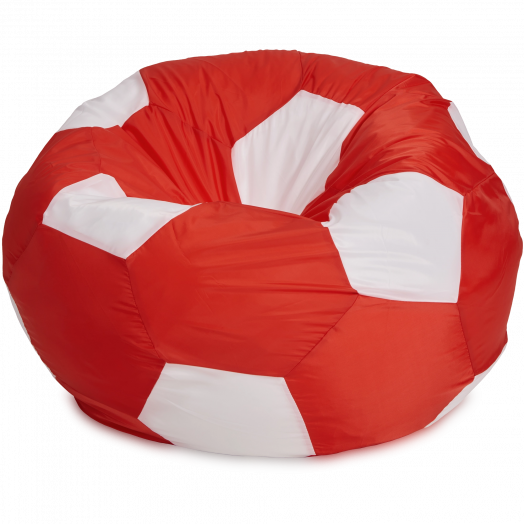 Кресло-мешок Мяч  Красный и белый