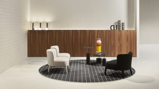 Колонна подвесная Antonio Lupi ALBO5236W.DX с LED подсветкой 1 дверка с топом NOCE CANALETTO схема 4