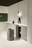 Шкаф подвесной Antonio Lupi ALBO5372W с LED подсветкой, 2 дверки, с топом, GRIGIO SMOG LUCIDO схема 6