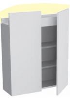 Шкаф подвесной Antonio Lupi ALBO5472W с LED подсветкой 2 дверки, с топом NOCE CANALETTO схема 4 Шкаф подвесной Antonio Lupi ALBO5472W с LED подсветкой 2 дверки, с топом NOCE CANALETTO схема 4