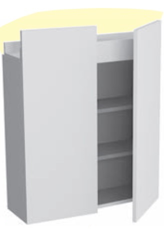 Шкаф подвесной Antonio Lupi ALBO5472W с LED подсветкой 2 дверки, с топом NOCE CANALETTO схема 4 Шкаф подвесной Antonio Lupi ALBO5472W с LED подсветкой 2 дверки, с топом NOCE CANALETTO схема 4