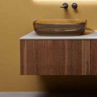 База под раковину Antonio Lupi BINARIO 12 с вырезом для сифона схема 1