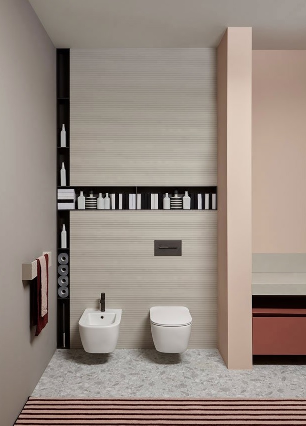 Стеллаж открытый Antonio Lupi DIMEZZO встраиваемый с 5 секциями ФОТО